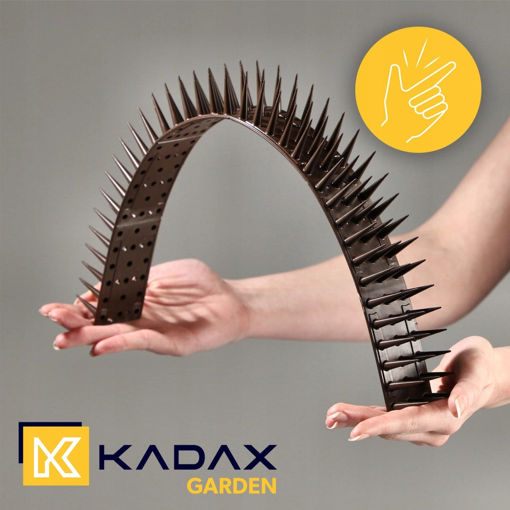Punte anti-piccioni KADAX, 51 cm, in plastica densa e resistente, 6 pezzi
