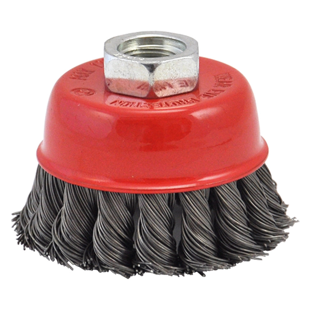 1pz spazzola a tazza per smerigliatrice ã¸ mm  100 foro m 14 codice 5028314 cod:ferx.5028314nlm
