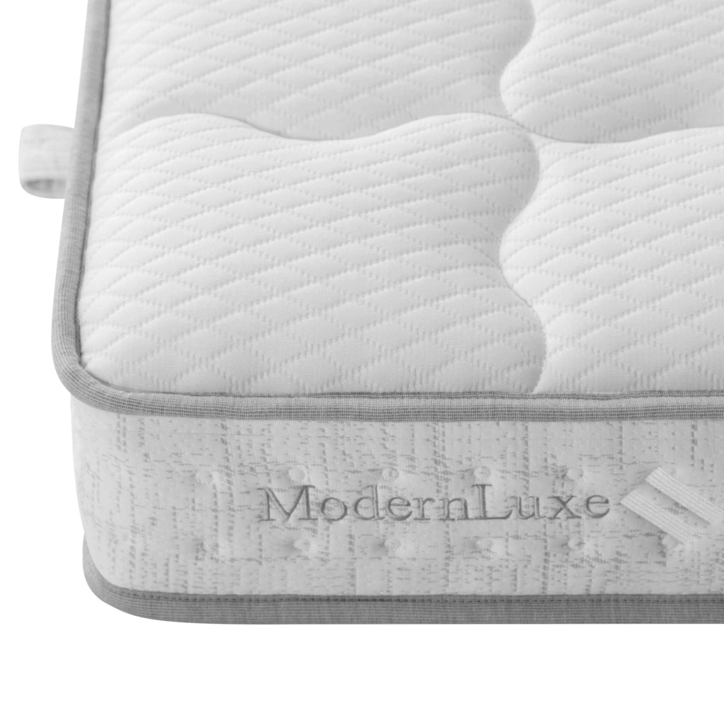 Materasso 90x200 cm H3 a 7 zone con molle insacchettate e schiuma fredda; bianco