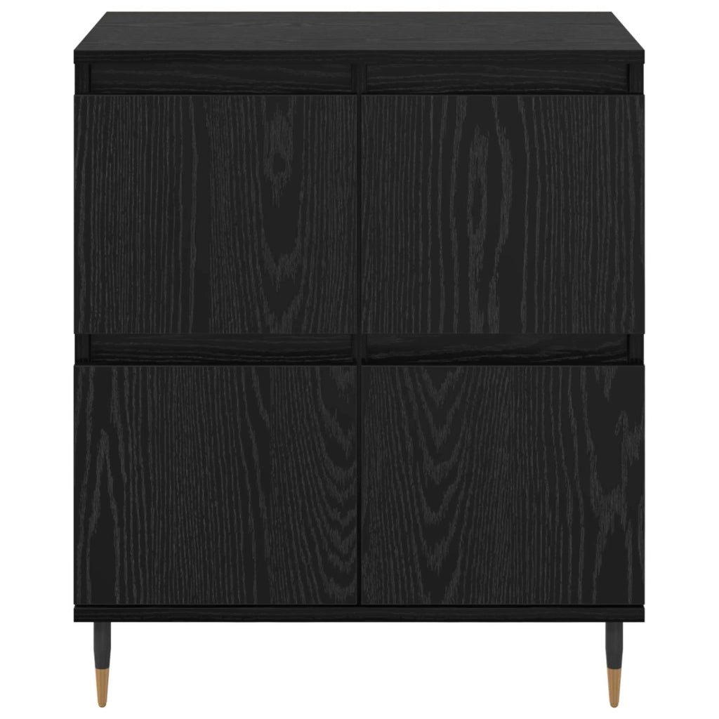 Armadio 2 pcs Rovere Nero 60 x 35 x 70 cm 3394529