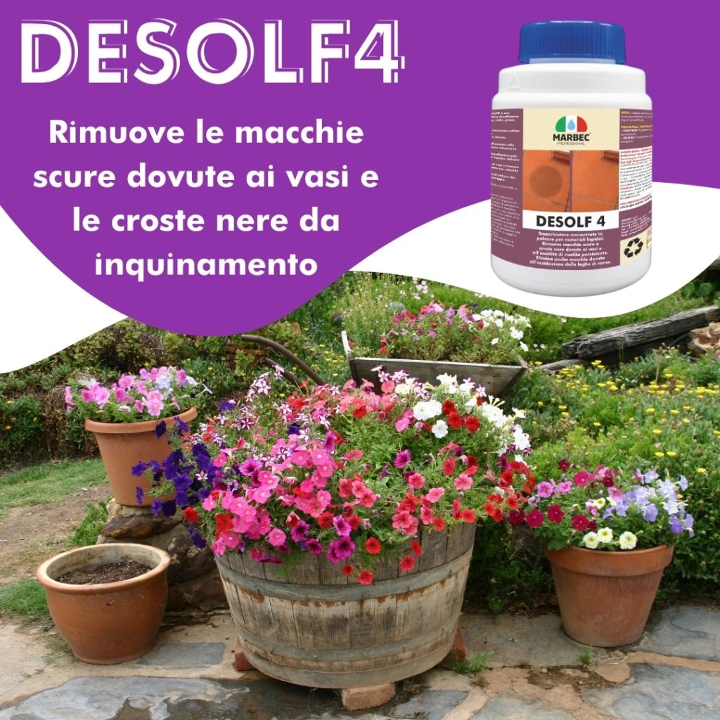 Smacchiatore per materiali lapidei DESOLF4   250GR