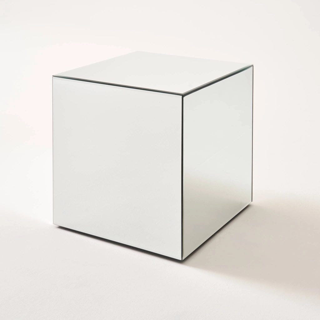 Tavolo cubico a specchio, 30cm, transparent