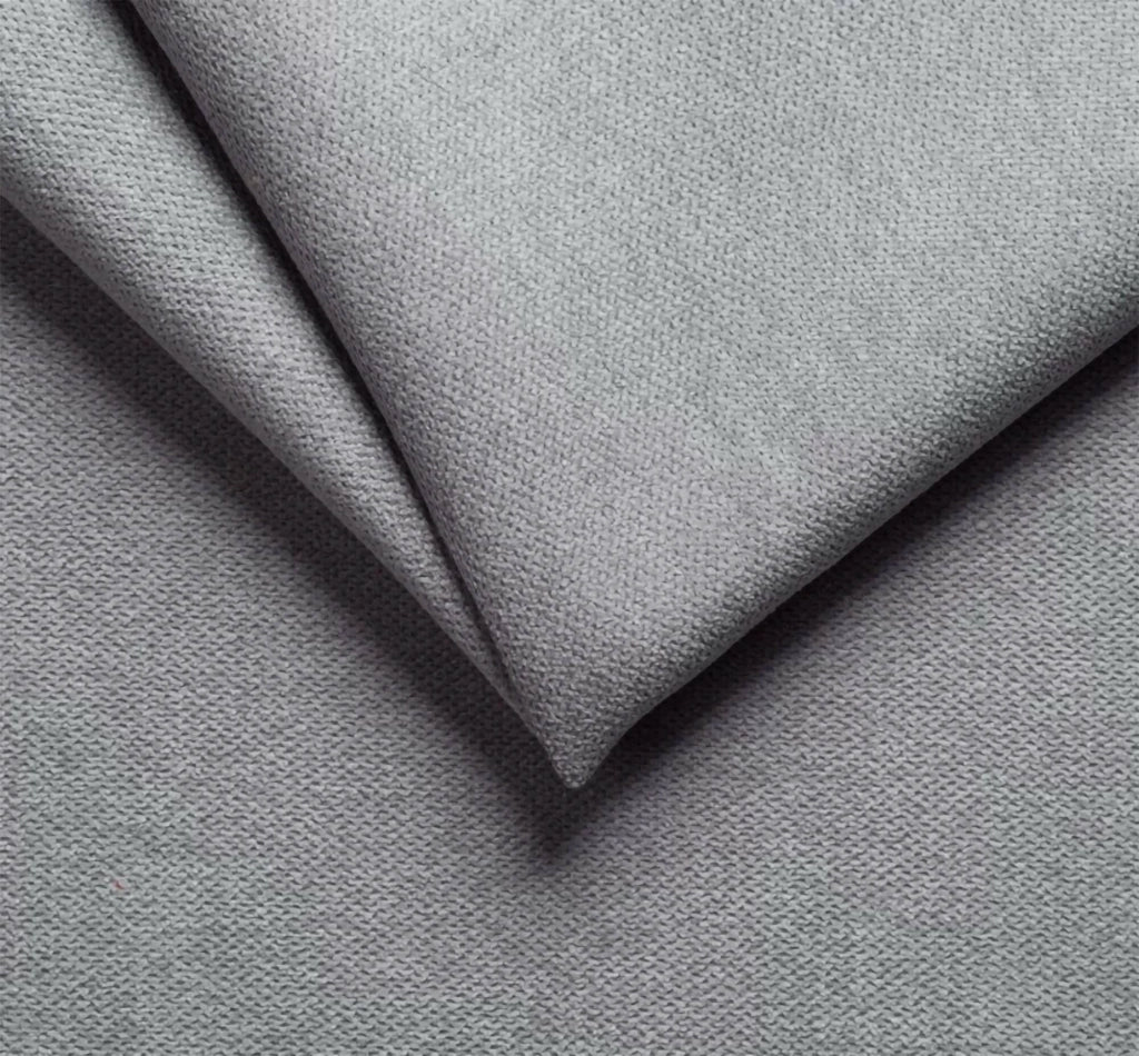 Cintano, Divano Fisso con Penisola Sfoderabile Made in Italy, 285x160 cm Grigio