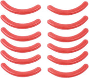 Set di 12 spille per ciglia a forma di curva per donne - Flessibili e sostituibili - Rosso