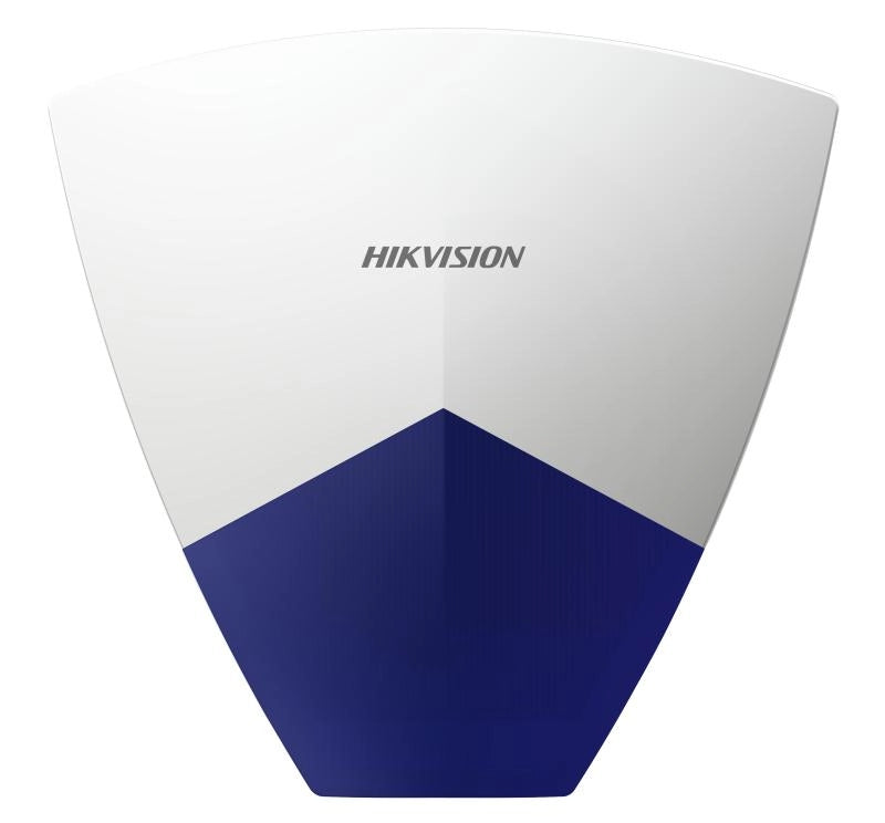 Sirena Esterna Cablata Ibrida Hikvision Led Blu da Interno e Esterna