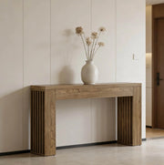 Tavolo consolle in MDF effetto legno 150 cm stile country rustico