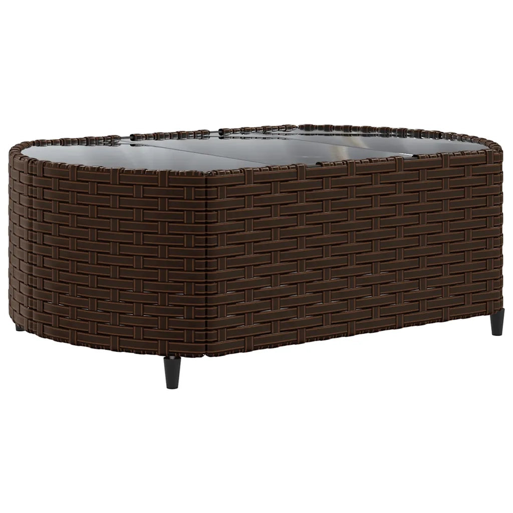 Set Divano da Giardino 6 pz con Cuscini Marrone in Polyrattan