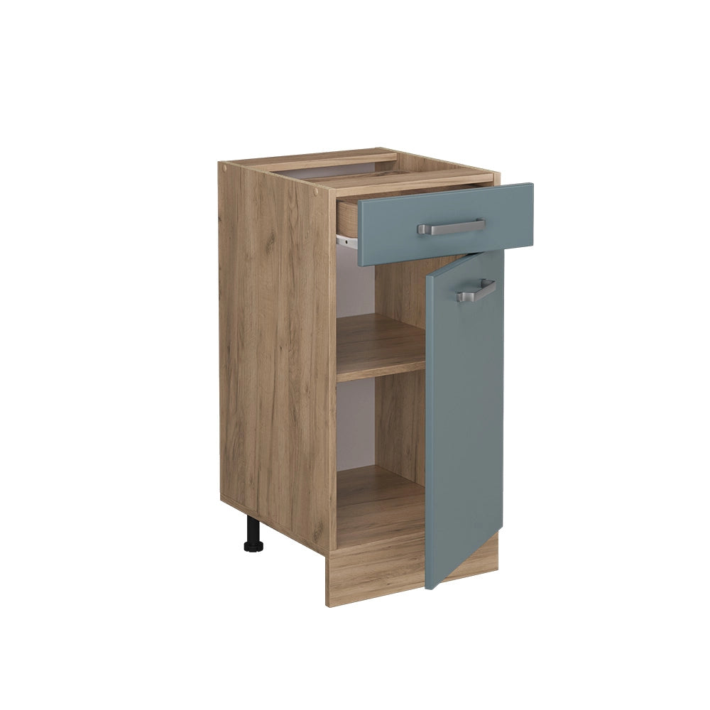 Vicco Mobiletto base per cucina Grigio-blu 40 cm senza piano di lavoro