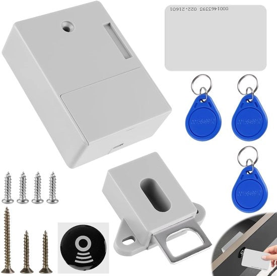 Sistema di chiusura elettronico con riconoscimento RFID e appendi chiavi