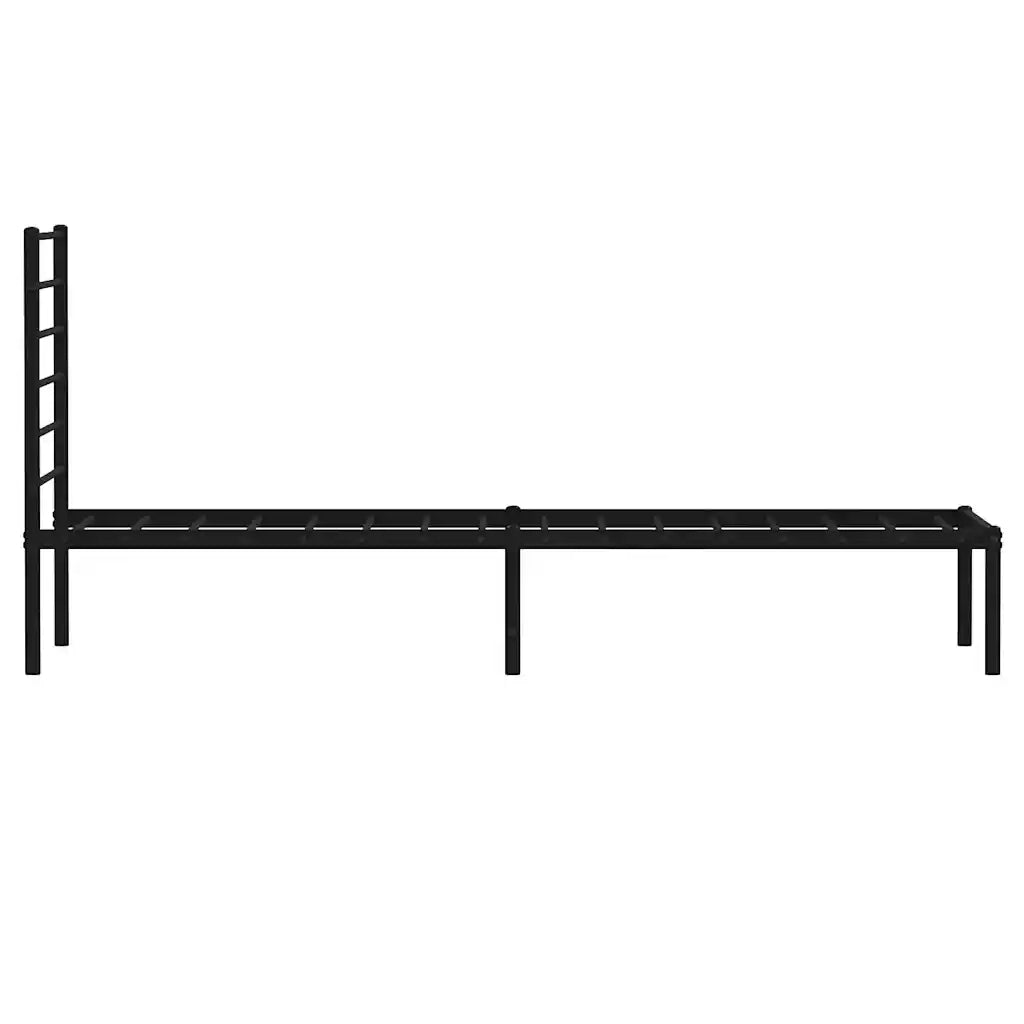 Giroletto con Testiera in Metallo Nero 107x203 cm 352315