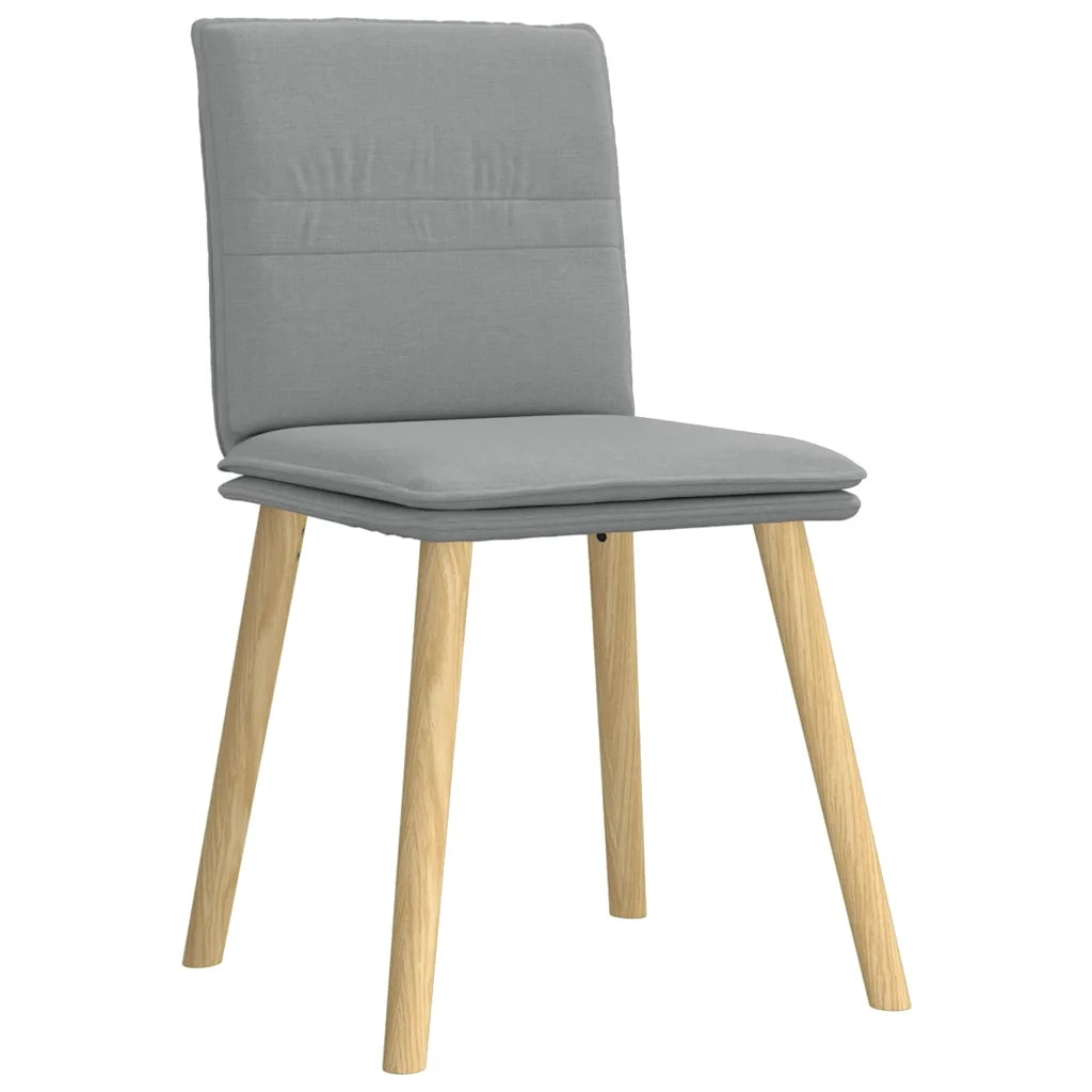 Sedie da Pranzo 6 pz Grigio Chiaro in Tessuto 3315625