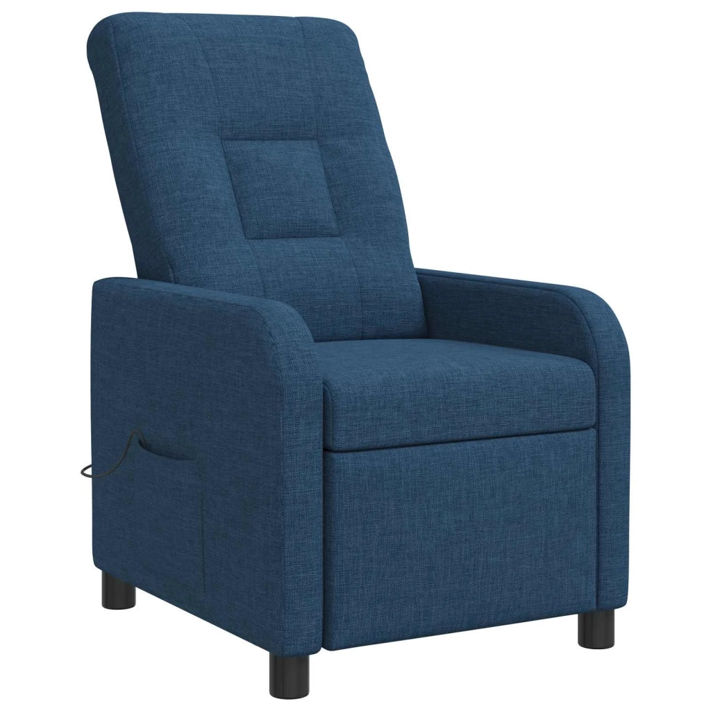 Poltrona Massaggiante Blu Tessuto 42035041