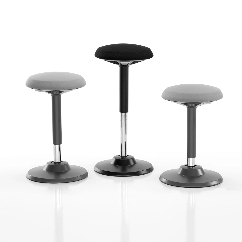 Sgabello da bar SITWELL nero-grigio