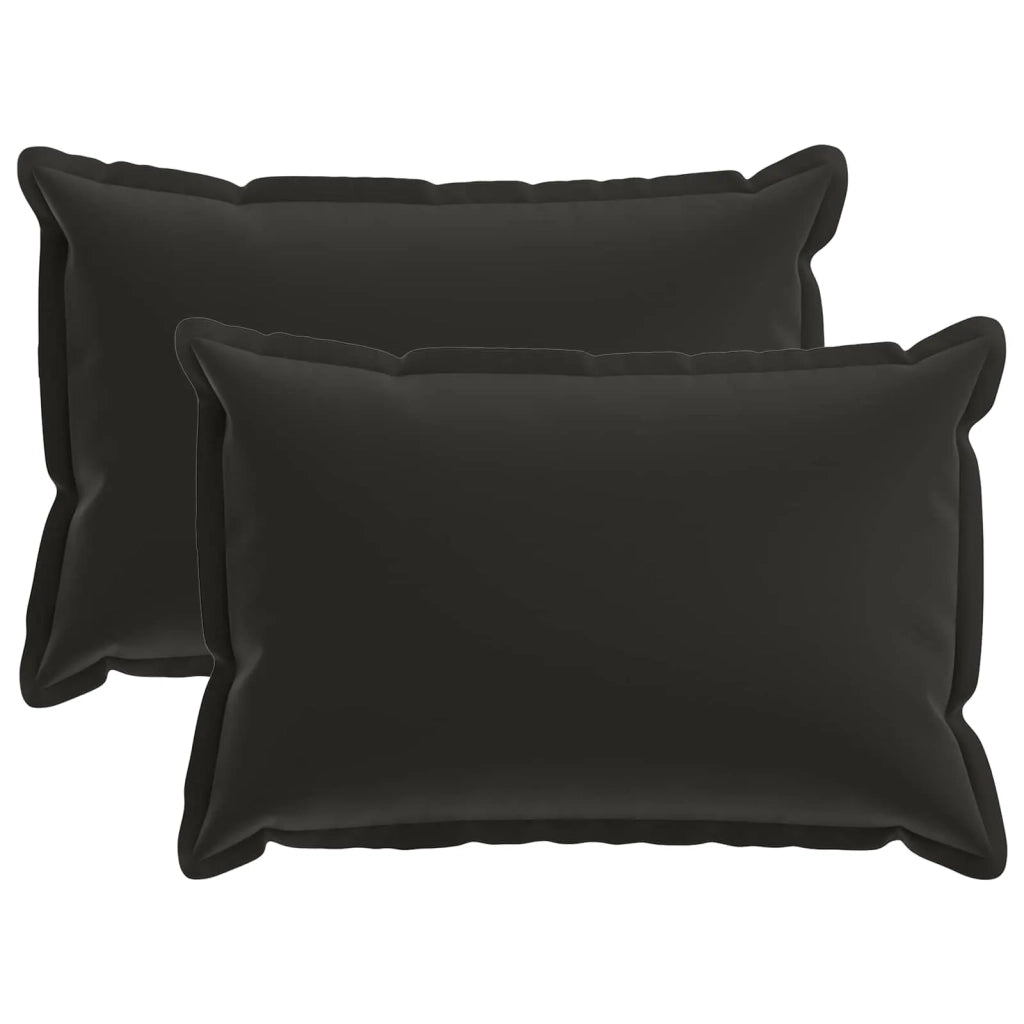 Federa 2 pz HOUTEN Nero 50 x 75 cm Poliestere 919879