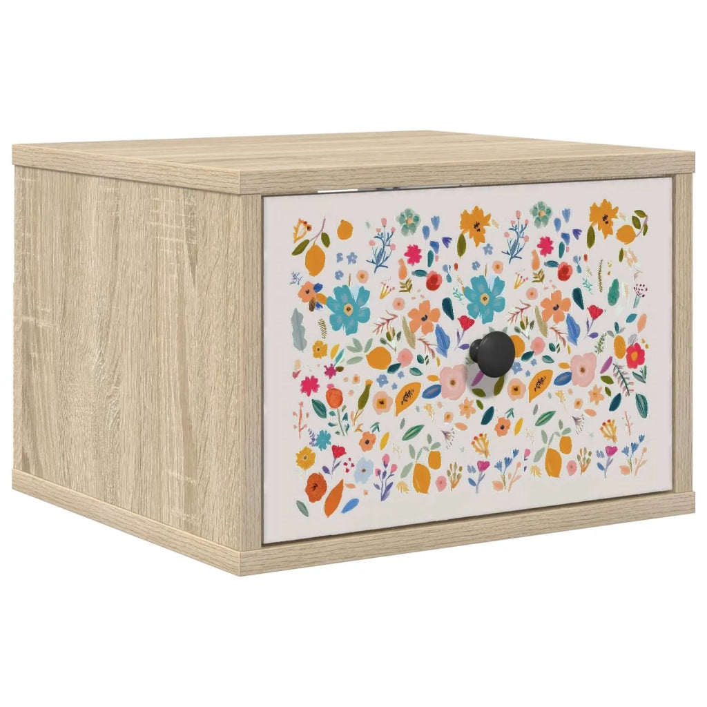 Mobiletto da comodino a parete MAINZ Rovere Sonoma 8007489