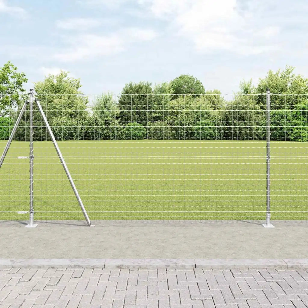 Palo della recinzione 52 pcs Grigio 3,2 x 3,2 x 130 cm