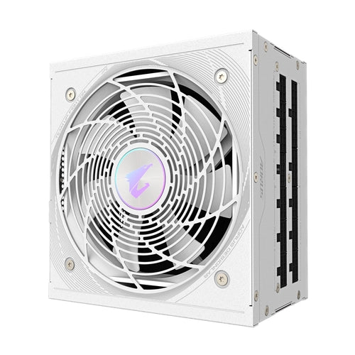 GIGABYTE AORUS ELITE P850W ICE Alimentatore - PCIe 5.0, 80 PLUS Platinum, Design completamente modulare, Ventola da 120 mm, Compatibile con ATX 3.0, Spina EU