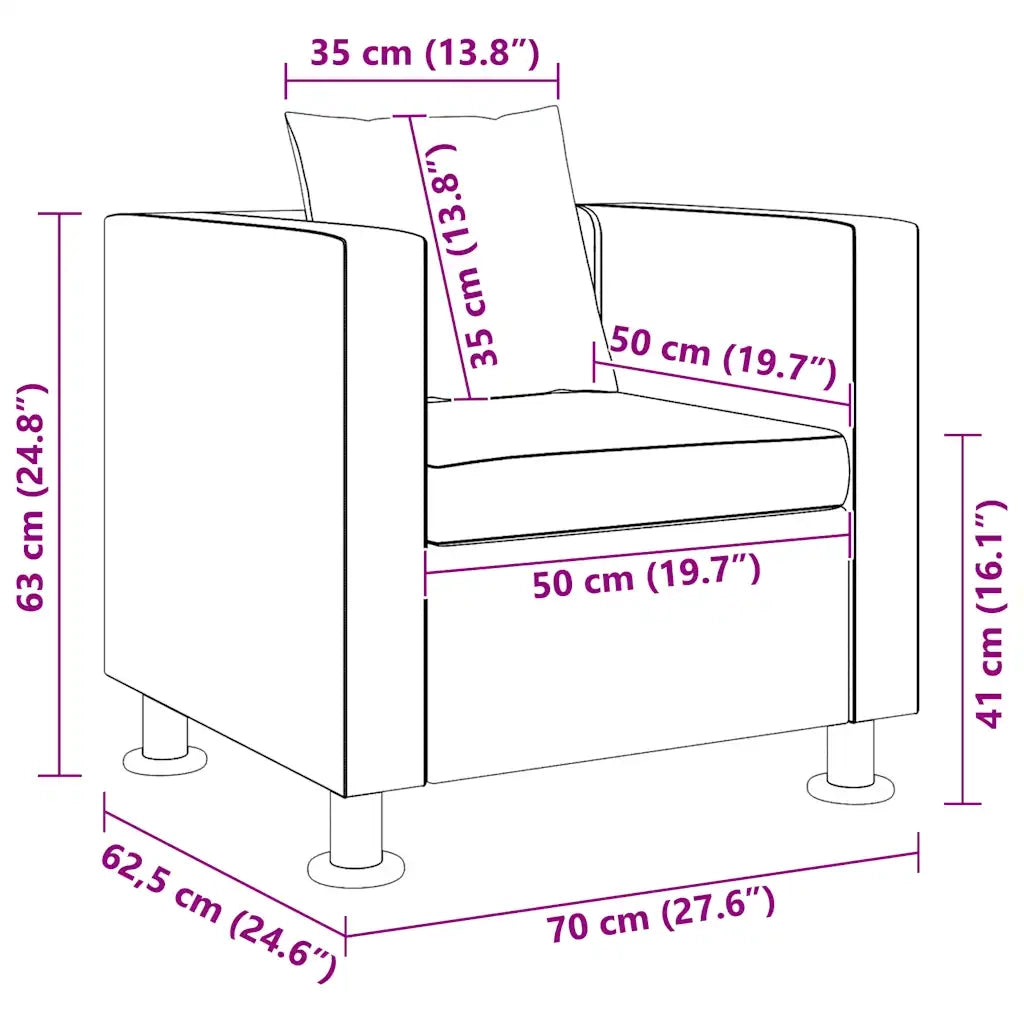 Poltrona Nera in Similpelle 242210