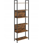 Libreria Industrial Loft a 6 Ripiani in Legno e Acciaio
