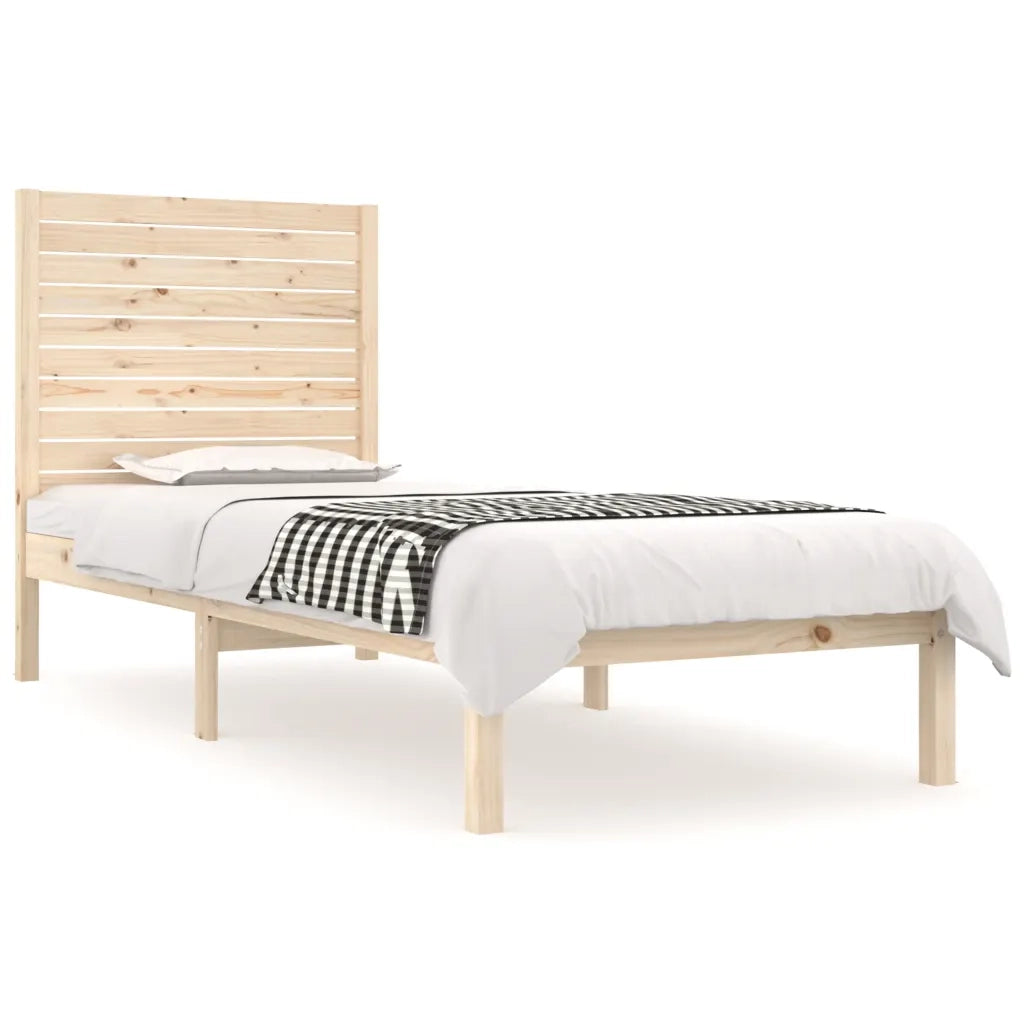 Giroletto-Struttura Letto in Legno Massello 75x190 cm Small Single 907936