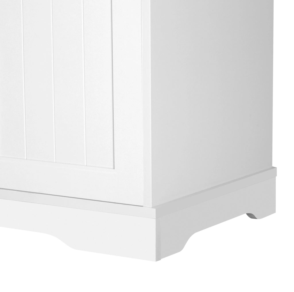 Sideboard moderno bianco con 3 ante e 1 cassetto, mobile buffet per soggiorno, sala da pranzo e ingresso