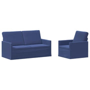 Set di divani 2 pcs Blu Polizia Velluto (V) 3433215