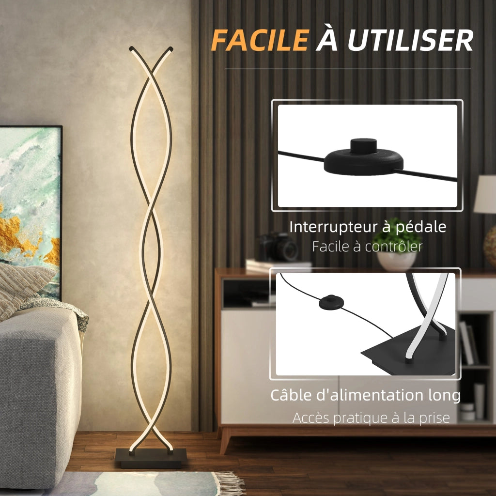 Lampada da terra ¨C Minimal ¨C nero