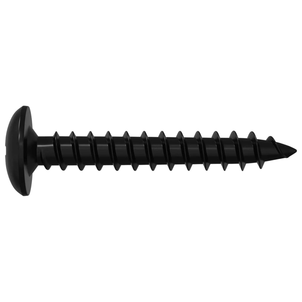 Chiodo autofilettante 2 pcs Nero 4 x 25 mm Acciaio 864508