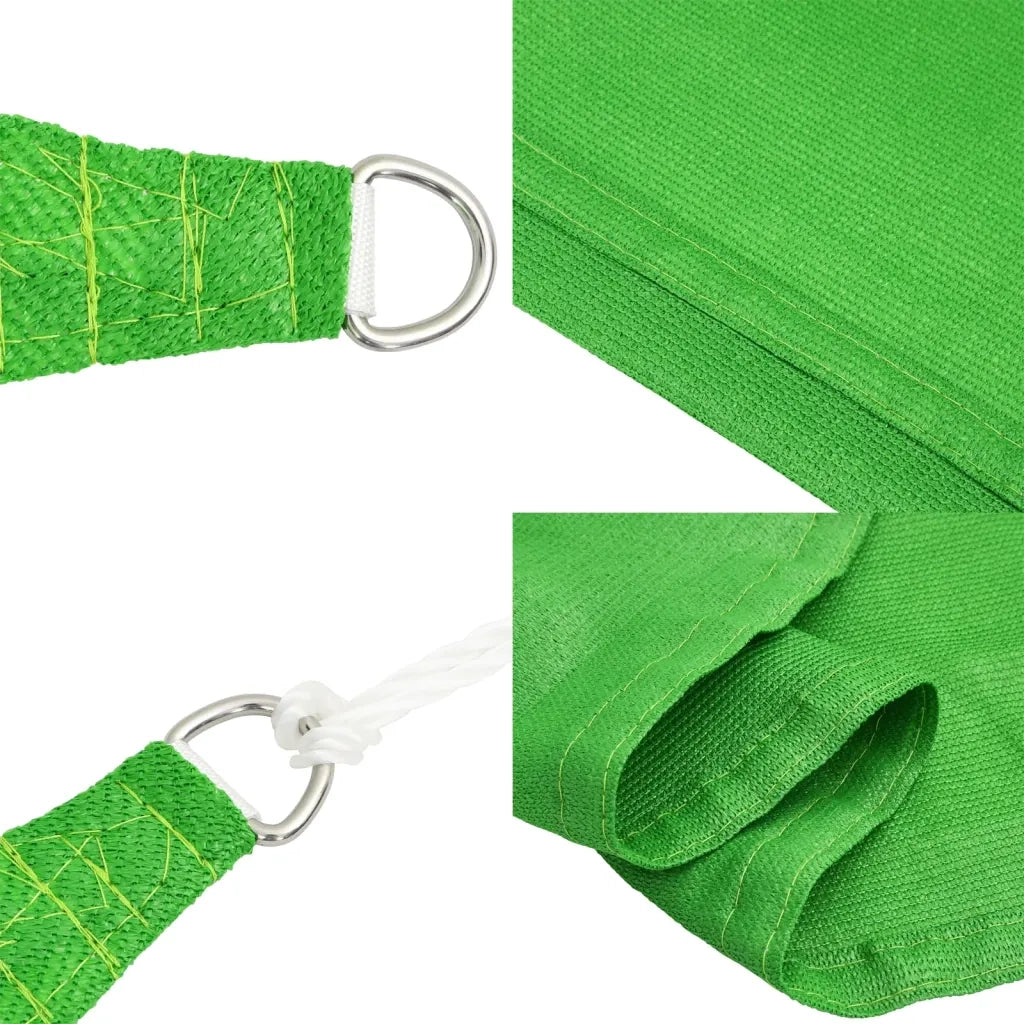 Vela Parasole-Telo Ombra-Vela Ombreggiante 160 g/m2 Verde Chiaro 4x4x5,8 m in HDPE