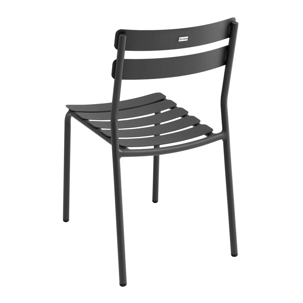 Oviala - Tavolo da patio quadrato (185 x 92 cm) e 8 sedie nere