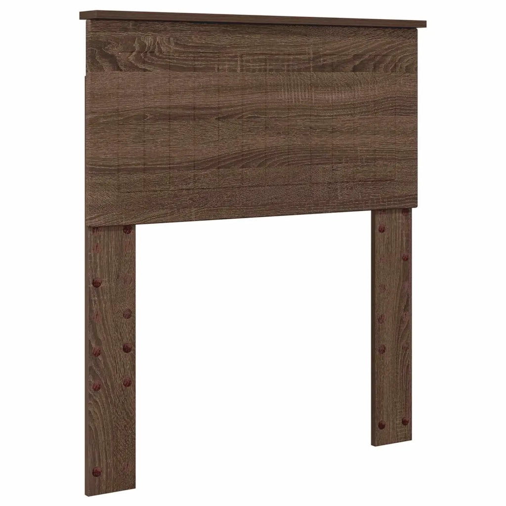 Letto singolo | Letto per adulti | Struttura del letto Rovere Marrone 75 x 190 cm Pino massello