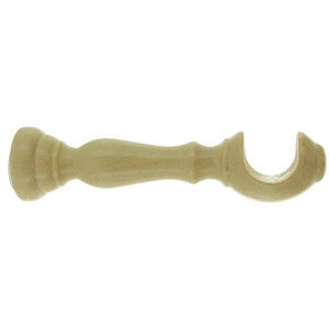 SUPPORTO LEGNO PER BASTONE NATURALE 25 CM 2 PZ- 1,0 coppie