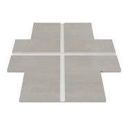 Cartongesso con profilo in alluminio integrato "X"
