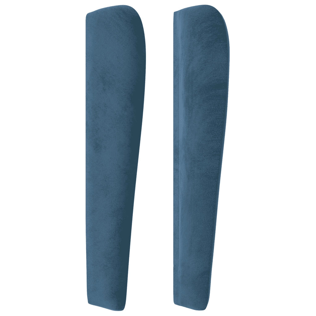 Giroletto a Molle con Materasso Blu Scuro 180x200 cm in Velluto 3129349