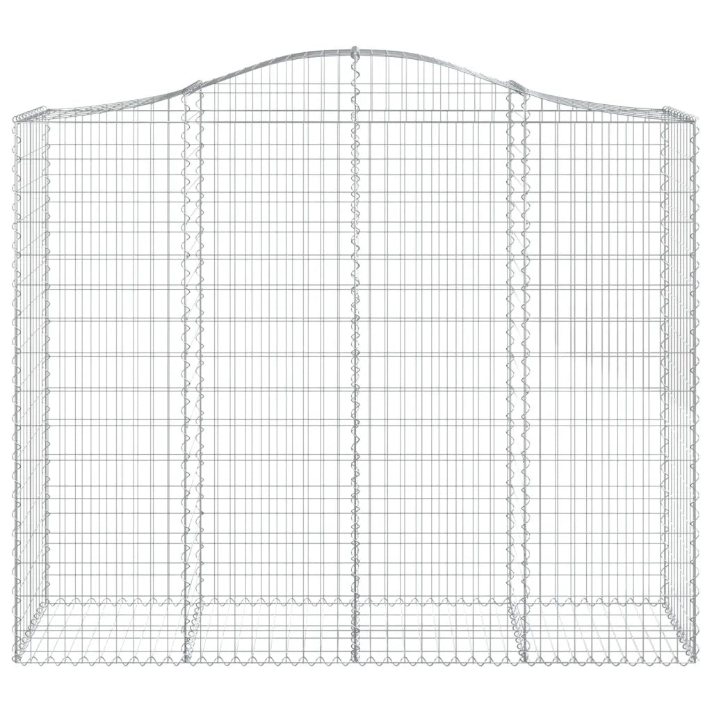Cesti Gabbioni ad Arco 4 pz 200x50x160/180 cm Ferro Zincato 3145705