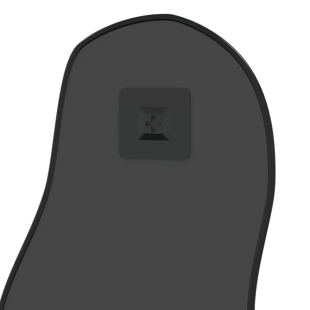 Specchio da Parete Nero 60x25 cm 348264