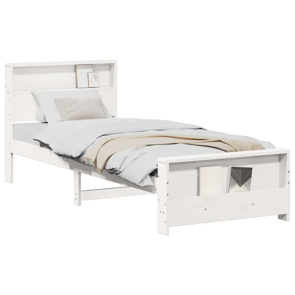 Struttura del letto Bianco 90 x 190 cm Legno multistrato