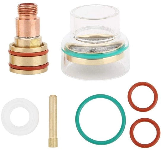 Collet per Laskit - 2,4 mm - Adatto per WP17 WP18 WP26 - Con becher di vetro per torcia