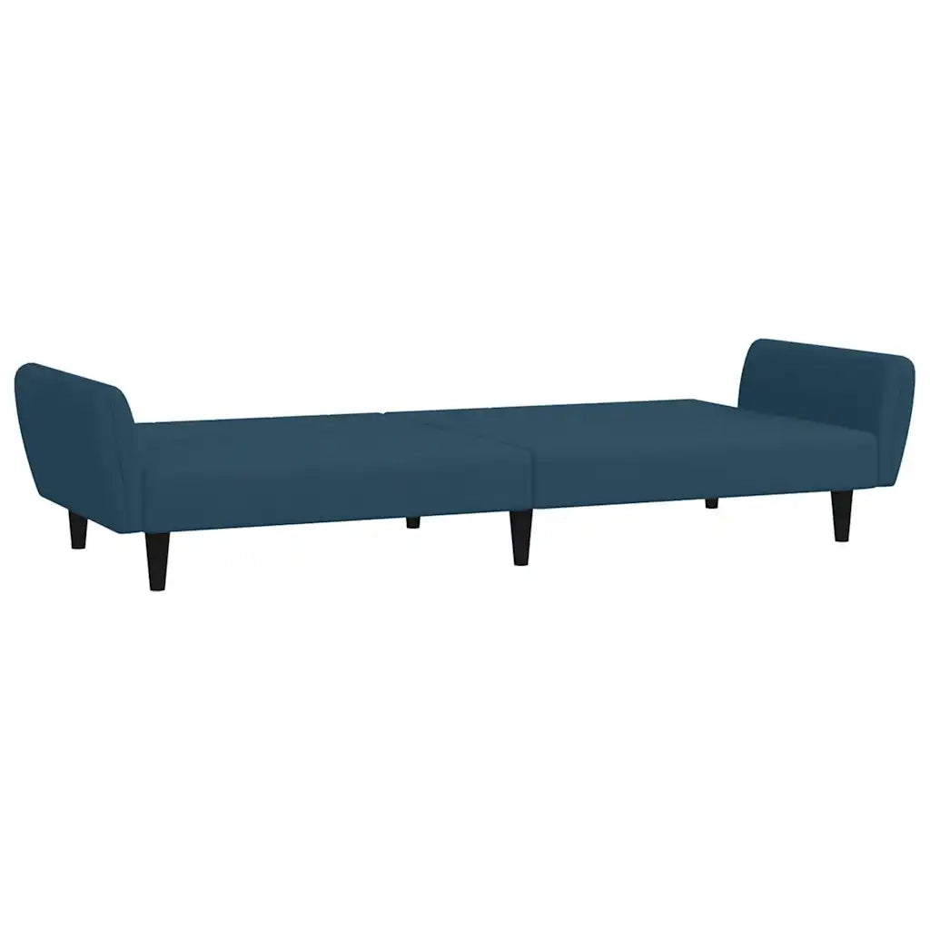 Divano letto | Sof¨¤ letto | Letto singolo a 2 Posti Blu in Velluto