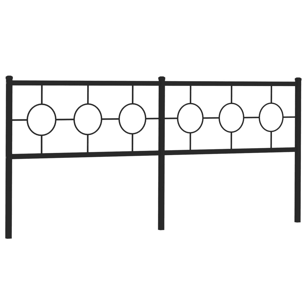 Testiera di Ricambio in Metallo Nero 193 cm 376263