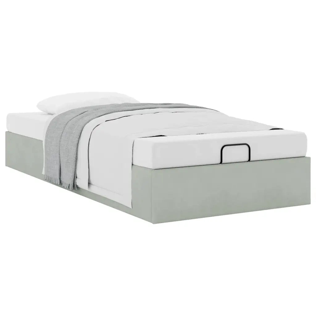 Struttura Letto Pouf Senza Materasso 90x200 cm Velluto 3310937