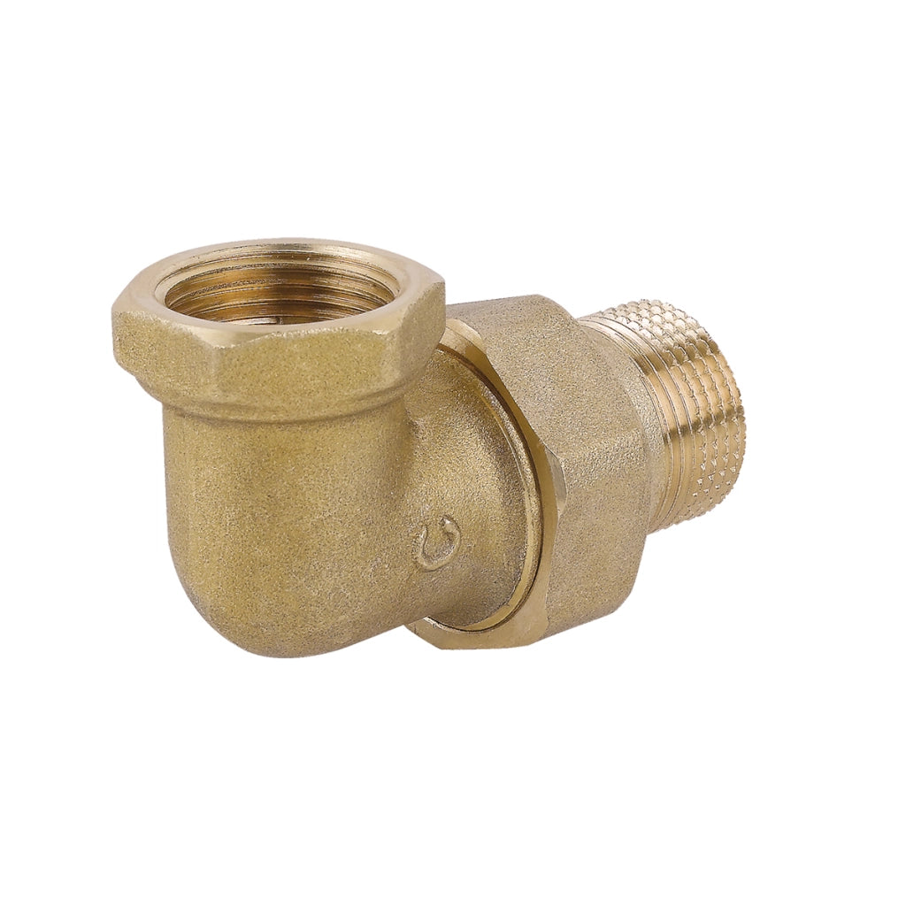 RACCORDO CURVO IN 3 PZ MF CON O-RING IN OTTONE GIALLO- 3/4- CAVAL- pezzi 1