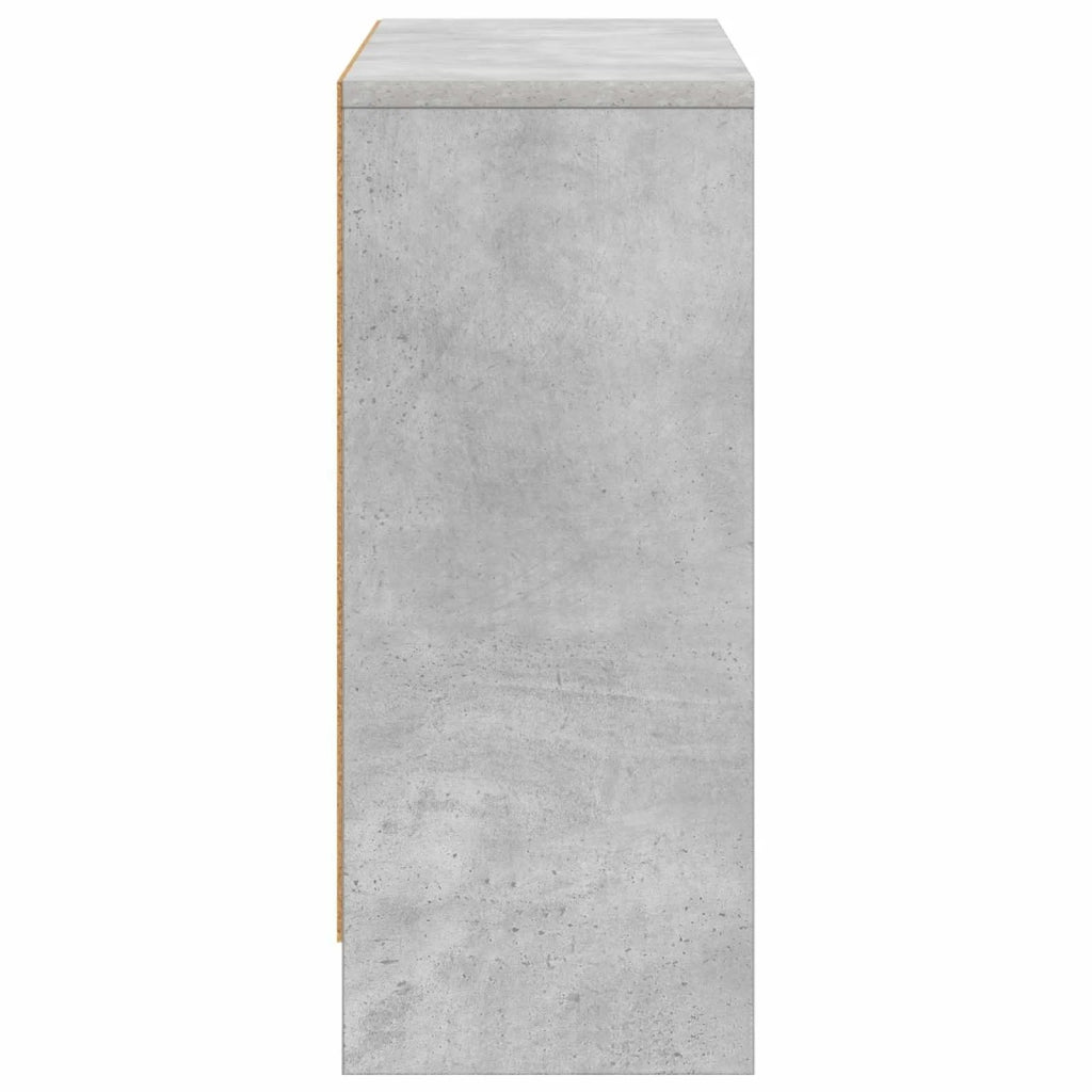 Credenza | Madia | Buffet da pranzo | Armadio da pranzo con cassetto Grigio cemento 73,5 x 22,5 x 53,5 cm