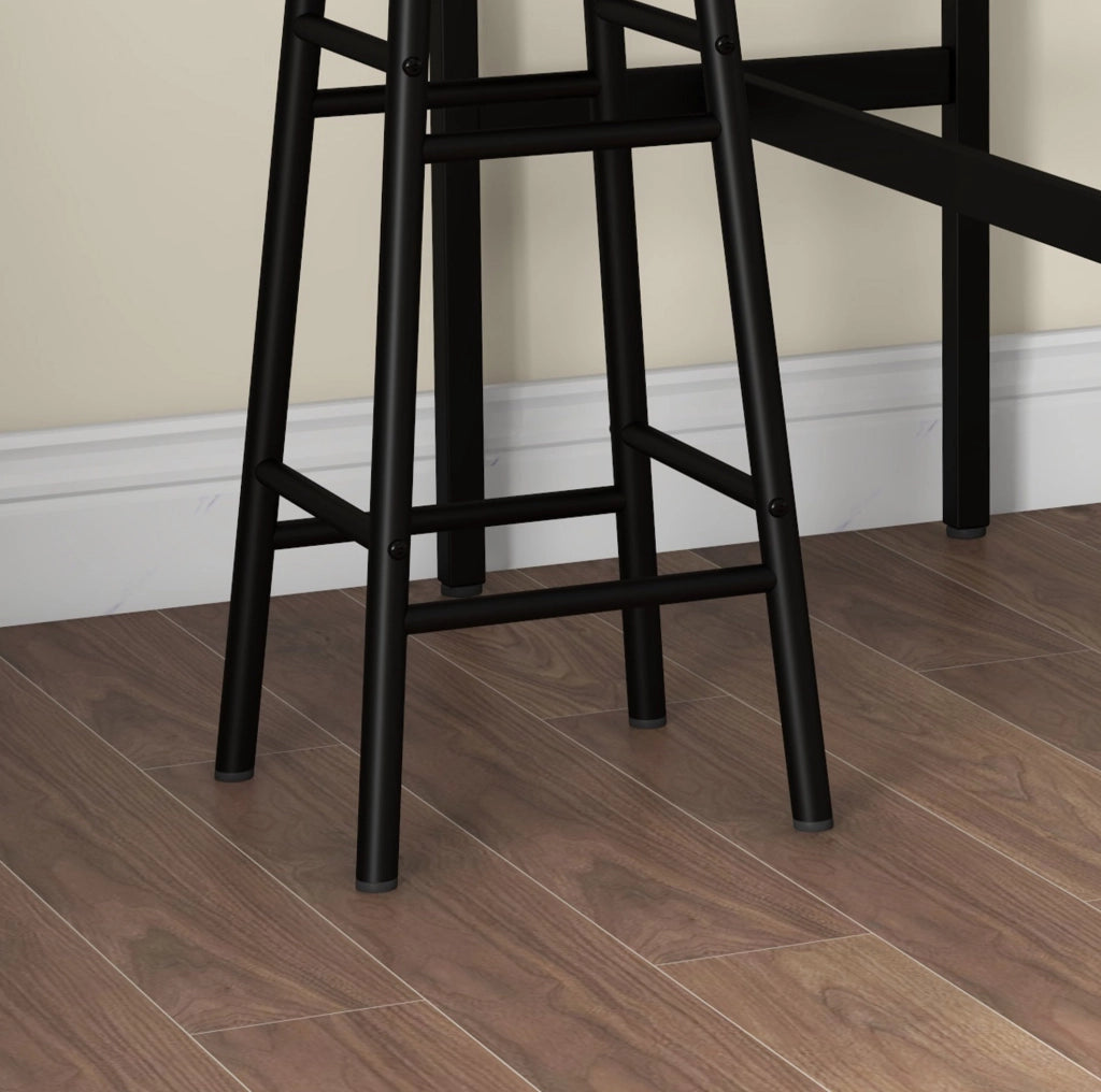 Set tavolo da bar 105 x 40 x 90 cm marrone con 2 sgabelli industriale