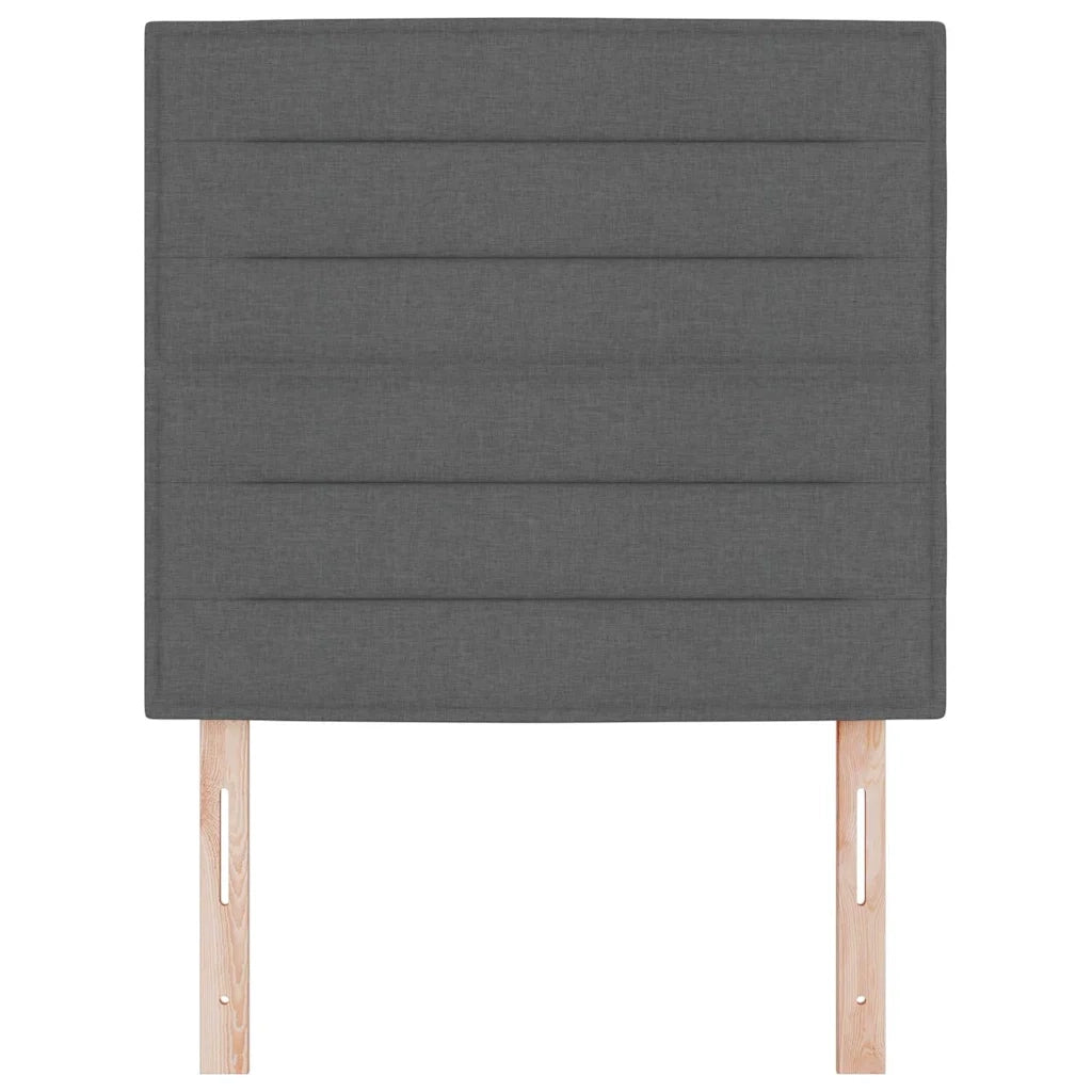 Testiera | Testata LED con strisce LED Grigio scuro 80 cm Tessuto