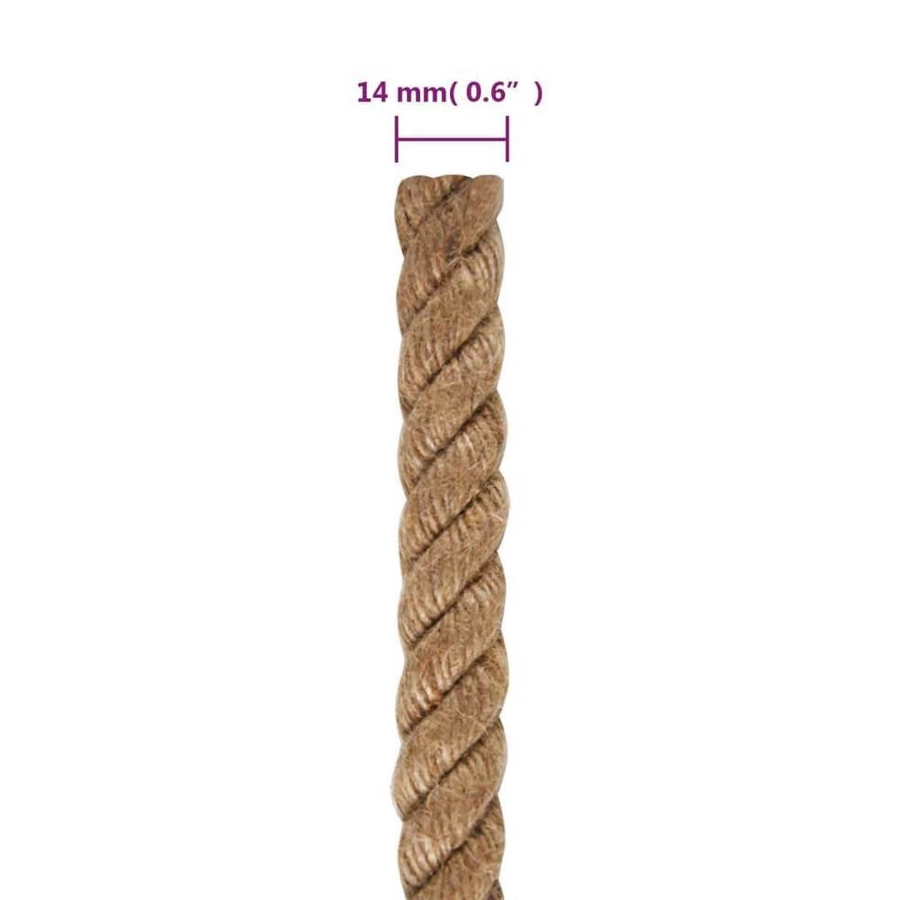 Rope 100percent Jute 14 Mm 100 M