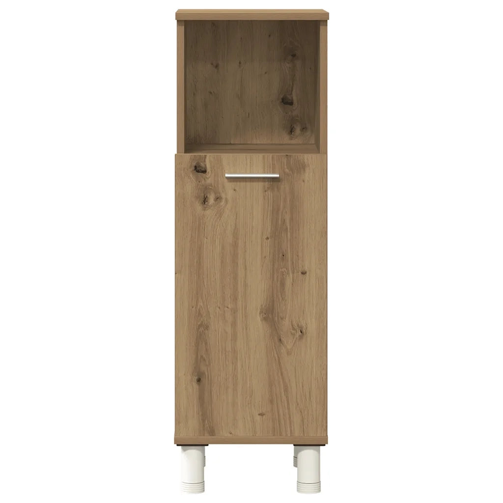 Set Mobili da Bagno 3 pz Rovere Artigianale Legno Multistrato 3328568