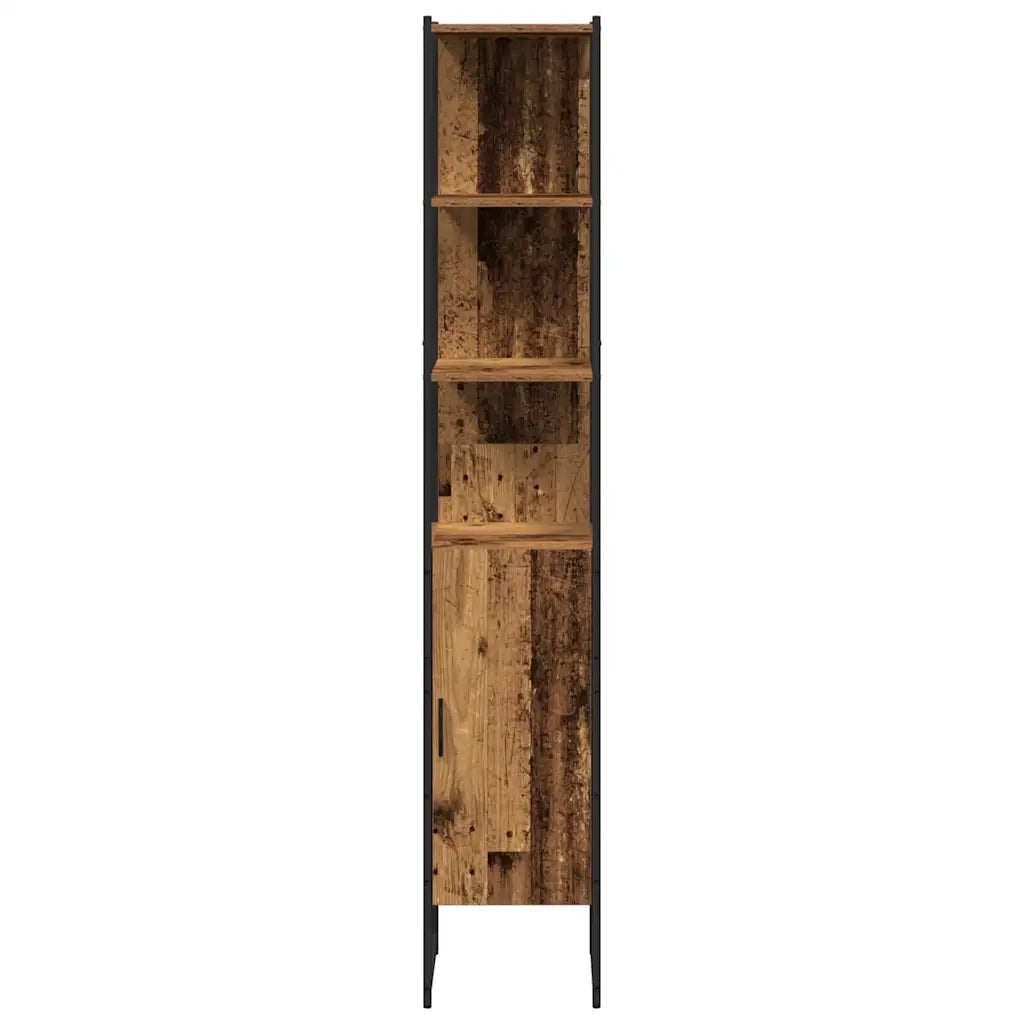 Set di mobili per il Bagno | Armadio da bagno 3 pz Marrone Legno multistrato