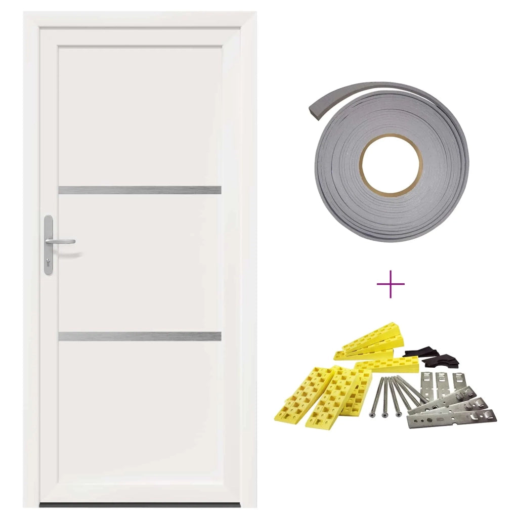 Porta Frontale Bianco 108 x 208 cm PVC 3445730