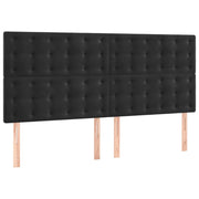 Testiera | Testata Nera 160x5x118/128 cm Velluto
